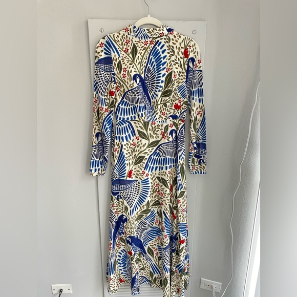 FARM RIO Blue Macaw Flight Maxi Dress!! - Picture 7 of 8